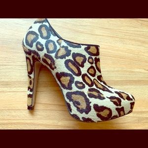 Sam Edelman leopard heeled ankle boots